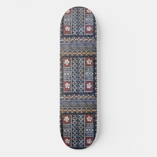 Fiji Tapa Cloth Tribal Print Skateboard (Vorderseite)