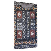 Fiji Tapa Cloud Print Clipboards Klemmbrett (Rechts)