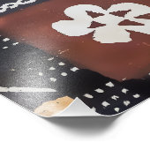 Fiji Tapa Tuch Foto drucken (Ecke)