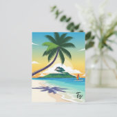 Fiji Travel Postkarte (Stehend Vorderseite)