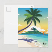 Fiji Travel Postkarte (Vorne/Hinten)