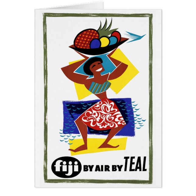 Fiji Vintage Poster Restauriert (Vorne)