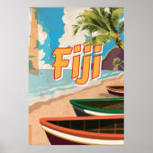 Fiji Vintage Reiseplakat Poster (Vorne)