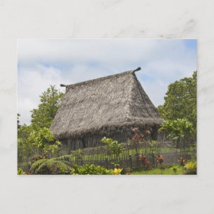 Fiji, Viti Levu Insel. Polynesisches Kulturzentrum Postkarte
