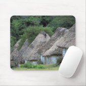 Fiji, Viti, traditionelle Hüttenhäuser. Mousepad (Mit Mouse)