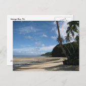 Fijian Beach Postcard Postkarte (Vorne/Hinten)