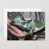 Fijian Crested Iguana Feiertagspostkarte (Vorne/Hinten)