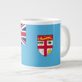 Fijian-Flagge Jumbo-Tasse (Vorderseite Rechts)