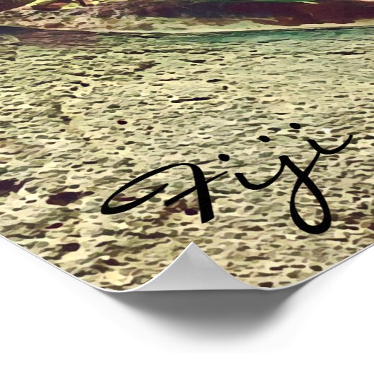 Fijian Iguana-Eidechsenreptil Poster (Ecke)