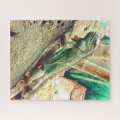 Fijian Iguana-Eidechsenreptil Puzzle (Horizontal)