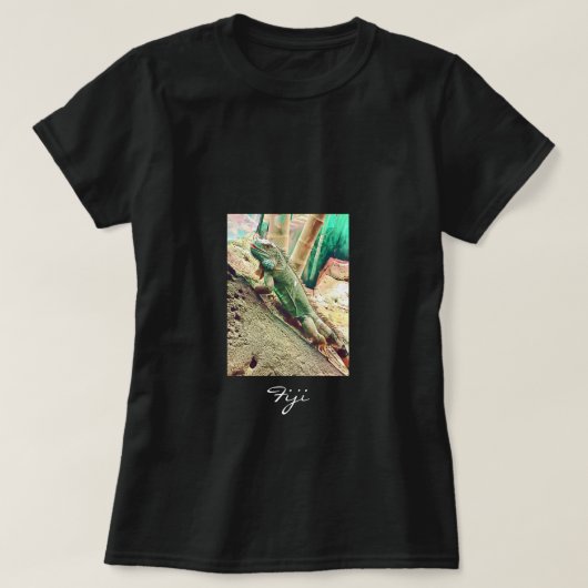 Fijian Iguana-Eidechsenreptil T-Shirt (Design vorne)