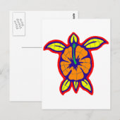 FIJIAN SEA TURTLE POSTKARTE (Vorne/Hinten)