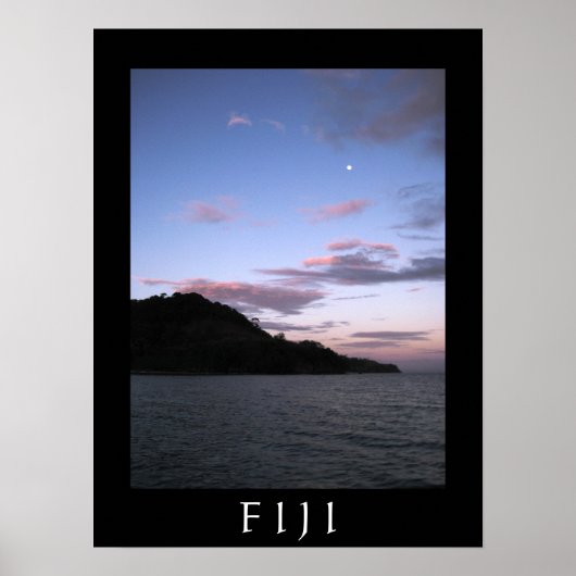 Fijian Sunset Poster (Vorne)