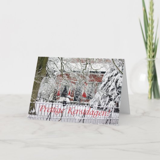 Fijne kerstdagen - Dutch Christmas Feiertagskarte (Vorderseite)