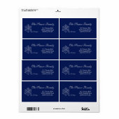 Fijne kerstdagen Holiday Address Label (Vorne)