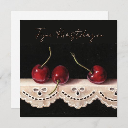 Fijne Kerstdagen Kaart Feiertagskarte (Vorne/Hinten)