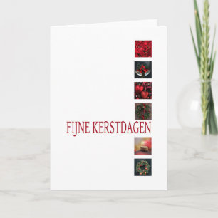 Fijne kerstdagen - Niederländische Weihnachtszeit Feiertagskarte