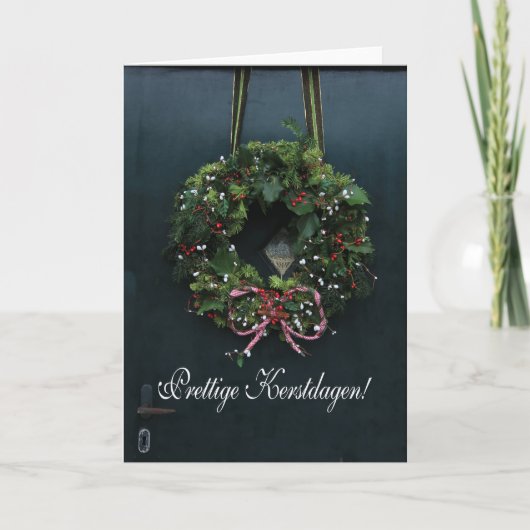 Fijne kerstdagen - niederländisches Weihnachten (Vorderseite)