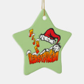 Fijne Kerstdagen trifft Kerstmuts Ster Ornament (Rechts)