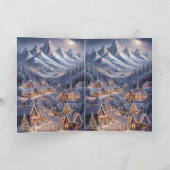 Fijne Kerstfeest Winter Wonderland Greeting Card Karte (Innenseite)