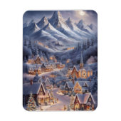 Fijne Kerstfeest Winter Wonderland Greeting Card Magnet (Vertikal)