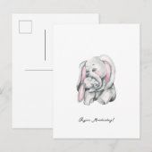 Fijne Moederdag Mama Moeder Liefde Olifanten Kaart Postkarte (Vorne/Hinten)