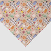 Fika (Ausschreibungsmuster) - Wasserfarbmuster Seidenpapier (Detail)