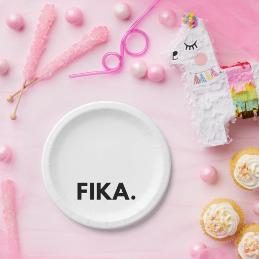 Fika Bold Paper Tellers Pappteller (Party)