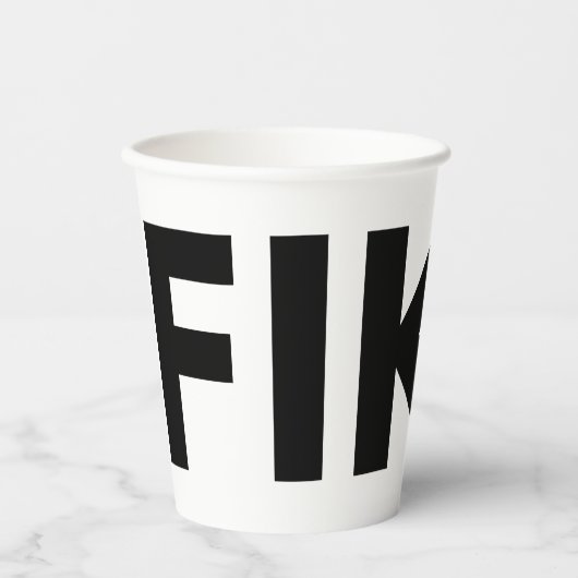 Fika Bold Pappbecher (Vorderseite)
