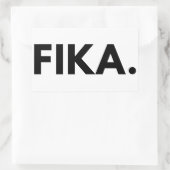 Fika Bold Rechteckheber Rechteckiger Aufkleber (Tasche)