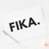 Fika Bold Rechteckheber Rechteckiger Aufkleber (Umschlag)