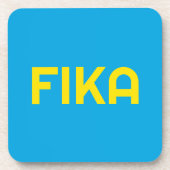 FIKA Bold Yellow and Blue Getränkeuntersetzer (Vorderseite)