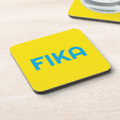 FIKA Bold Yellow and Blue Getränkeuntersetzer (Linke Seite)