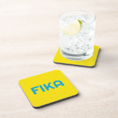 FIKA Bold Yellow and Blue Getränkeuntersetzer (Rechte Seite)