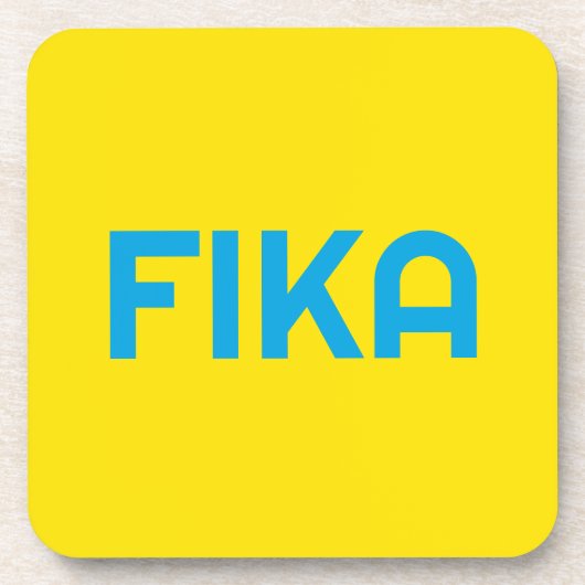 FIKA Bold Yellow and Blue Getränkeuntersetzer (Vorderseite)