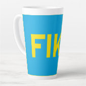 FIKA Bold Yellow and Blue Milchtasse (Linke Ecke)
