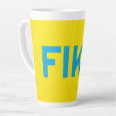 FIKA Bold Yellow and Blue Milchtasse (Linke Ecke)