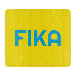 FIKA Bold Yellow and Blue Schneidebrett