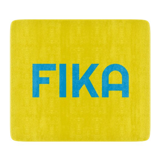 FIKA Bold Yellow and Blue Schneidebrett (Vorderseite)