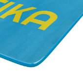 FIKA Bold Yellow and Blue Schneidebrett (Ecke)