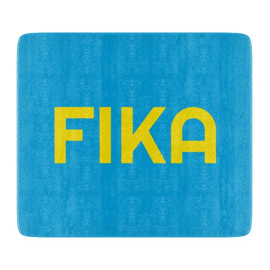 FIKA Bold Yellow and Blue Schneidebrett (Vorderseite)