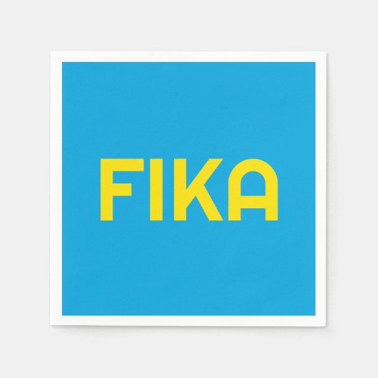 FIKA Bold Yellow and Blue Serviette (Vorderseite)