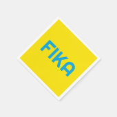 FIKA Bold Yellow and Blue Serviette (Ecke)