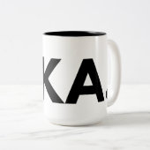 Fika Bold Zwei-Töne-Kaffee-Tasse Zweifarbige Tasse (VorderseiteRechts)