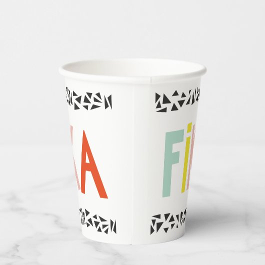 Fika Colors Black Pappbecher (Rechts)