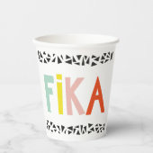 Fika Colors Black Pappbecher (Vorderseite)