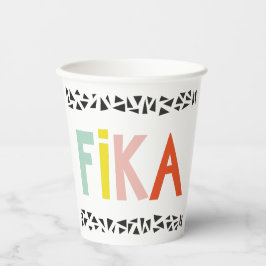 Fika Colors Black Pappbecher