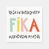 Fika Colors Black Serviette (Vorderseite)