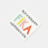 Fika Colors Black Serviette (Ecke)