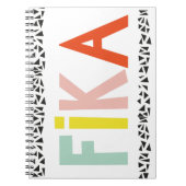 Fika Colors-Notebook Notizblock (Vorderseite)